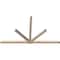 Ekena Millwork Kennewick Smooth Timber Gable Bracket, Douglas Fir, 108"W x 63"H x 3 1/2"D x 3 1/2"F, 14/12 Pitch GBW108X63X0404KEN00SDF - alternate 3